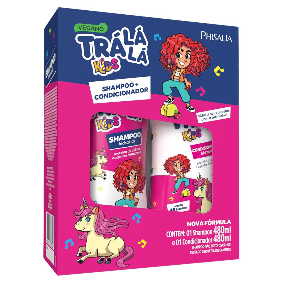 SHAMPOO + CONDICIONADOR TRALALA KIDS 480ML HIDRA KIDS