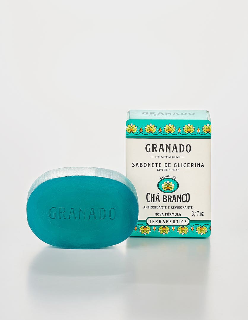 SABONETE GRANADO GLICERINA TERAPEUTICS 90G CHA BRANCO