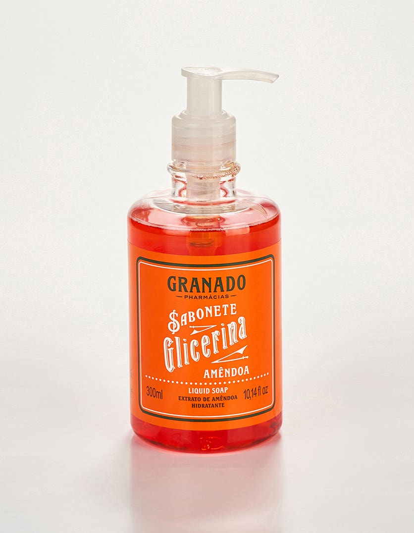 SABONETE LIQUIDO GRANADO GLICERINA 300ML AMENDOA