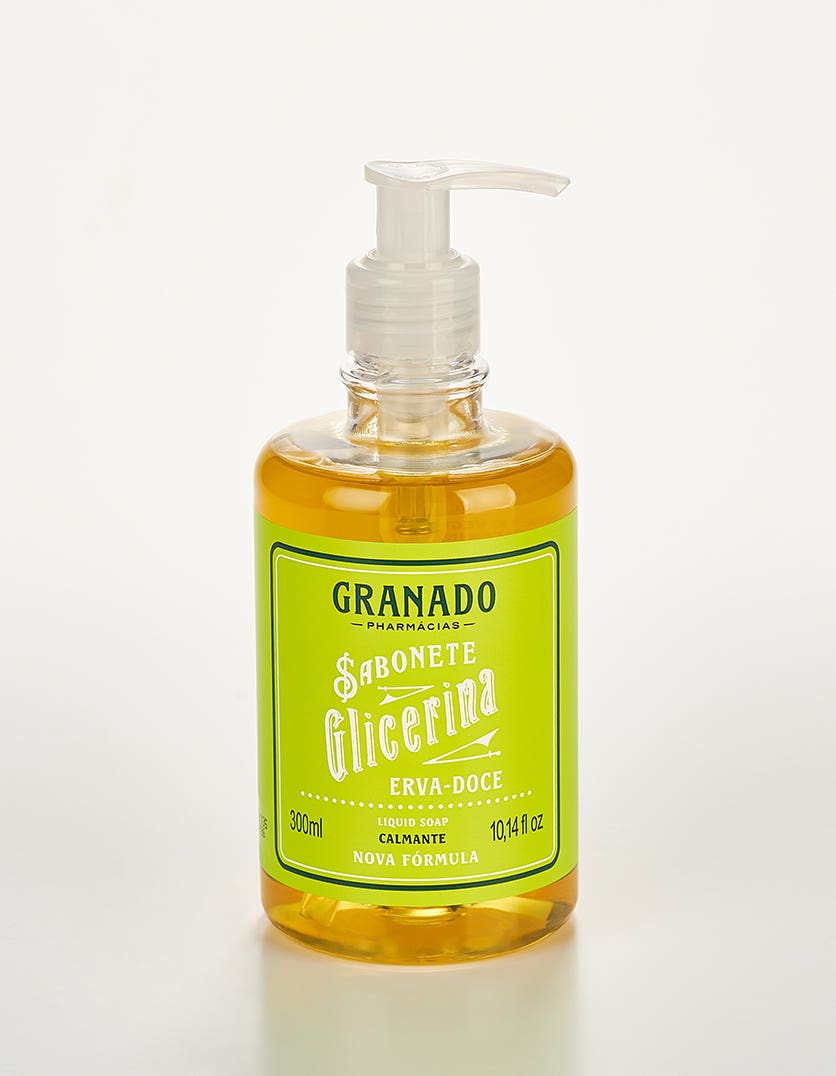 SABONETE LIQUIDO GRANADO GLICERINA 300ML ERVA DOCE