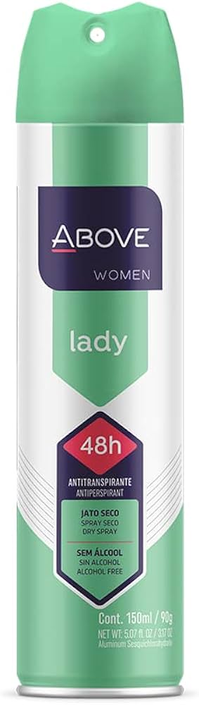DESODORANTE AEROSOL ABOVE 150ML FEMININO LADY