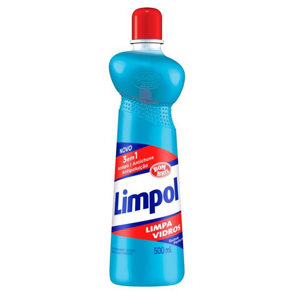 LIMPADOR VIDROS BOMBRIL LIMPOL SQUEZE 500 ML 3EM1