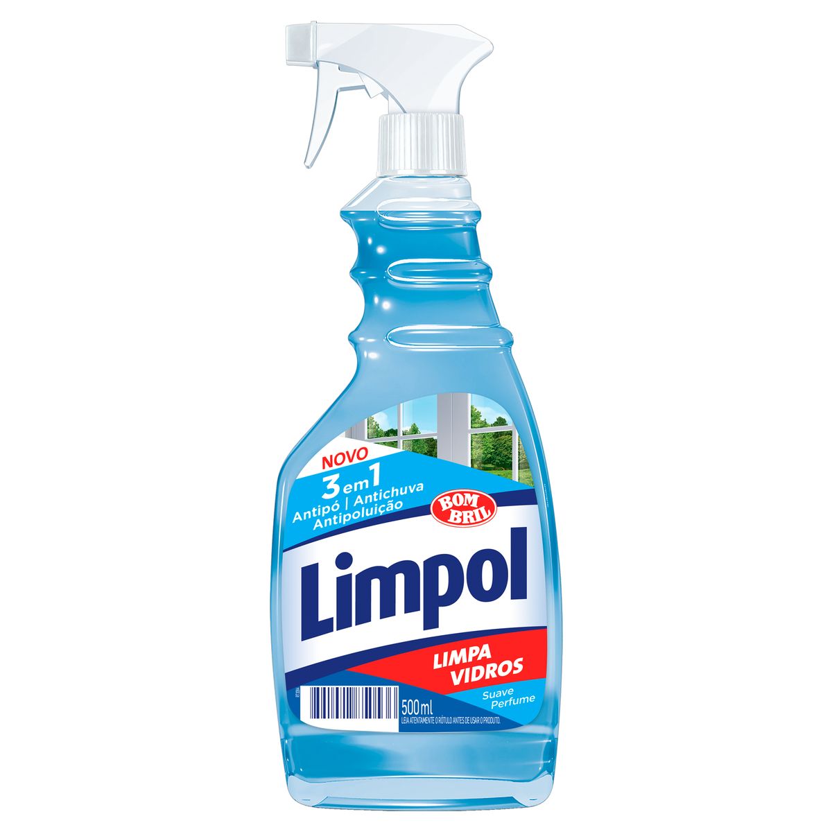 LIMPADOR VIDROS BOMBRIL LIMPOL GATILH 500 ML 3EM1