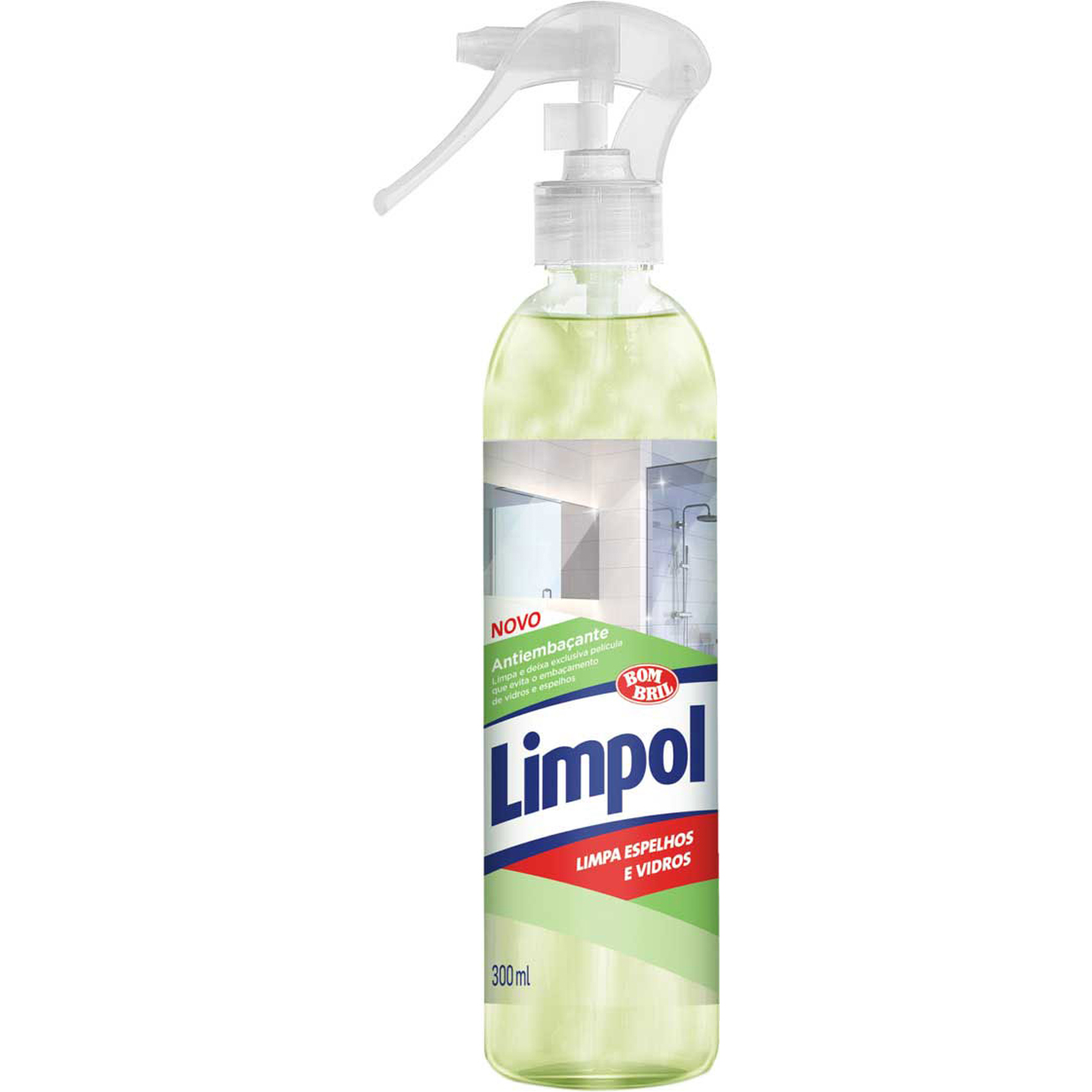 LIMPADOR ESP VIDRO LIMPOL ANTIEMB 300ML GATILHO