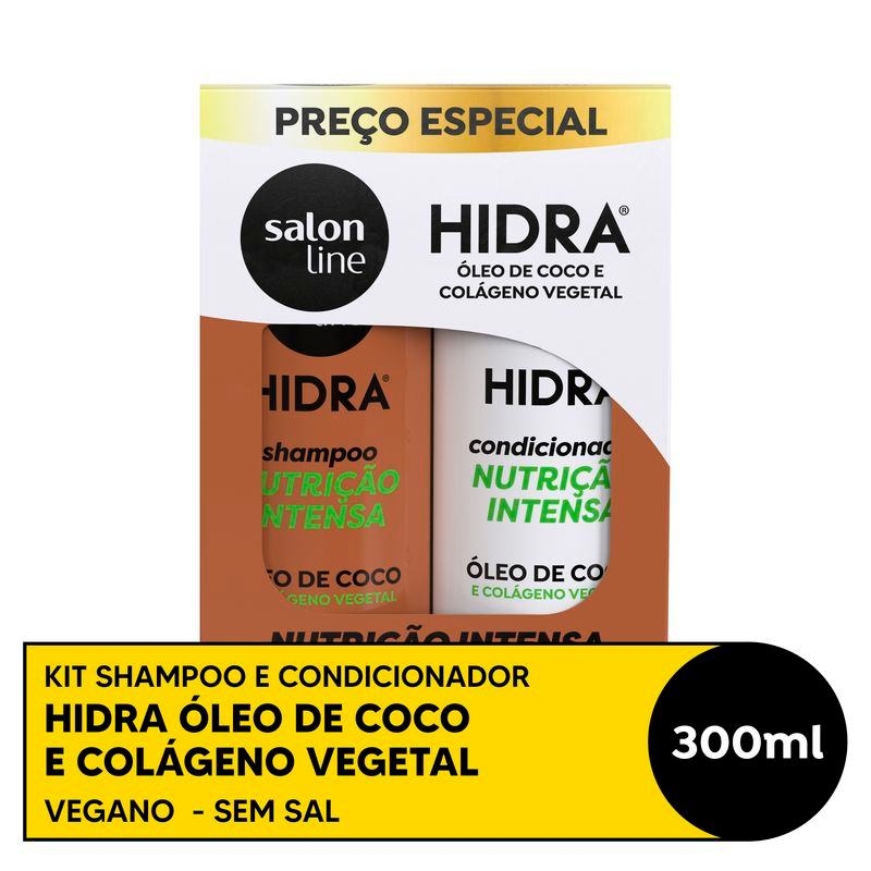 SHAMPOO + CONDICIONADOR SALON LINE 300ML HIDRA COCO