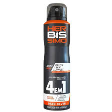 DESODORANTE AEROSSOL HERBISSIMO MEN 150ML DARK SILVER