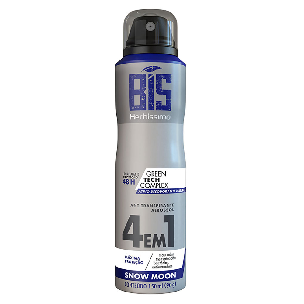 DESODORANTE AEROSOL HERBISSIMO MEN 150ML SNOW MOON