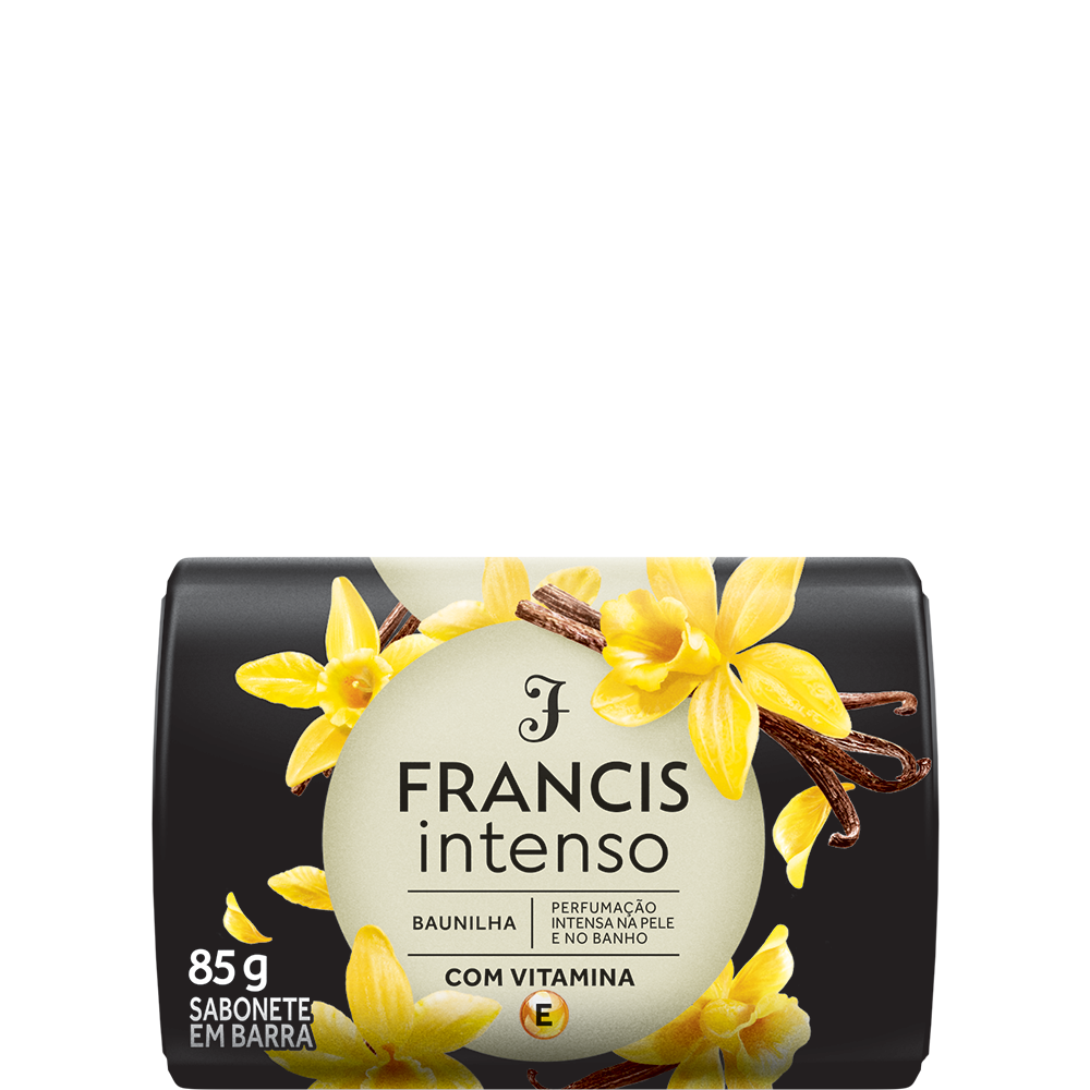 SABONETE FRANCIS INTENSO 85G BAUNILHA - AMARELO