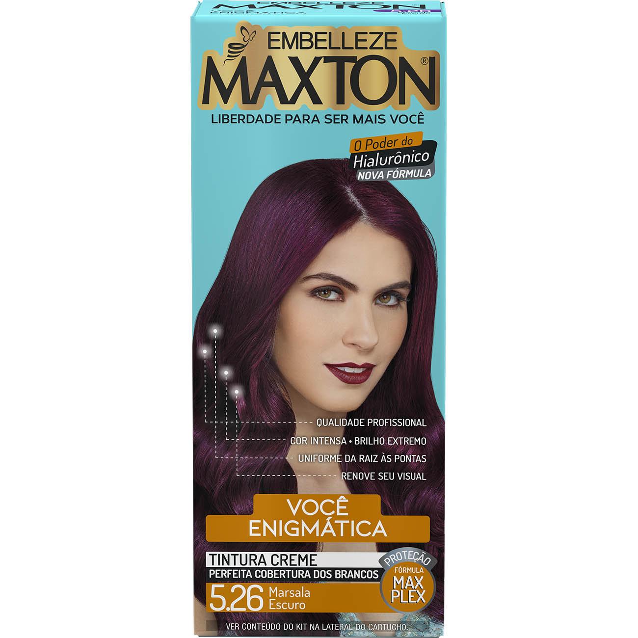 COLORACAO MAXTON KIT PRAT. 5.26 MARSALA ESCURO