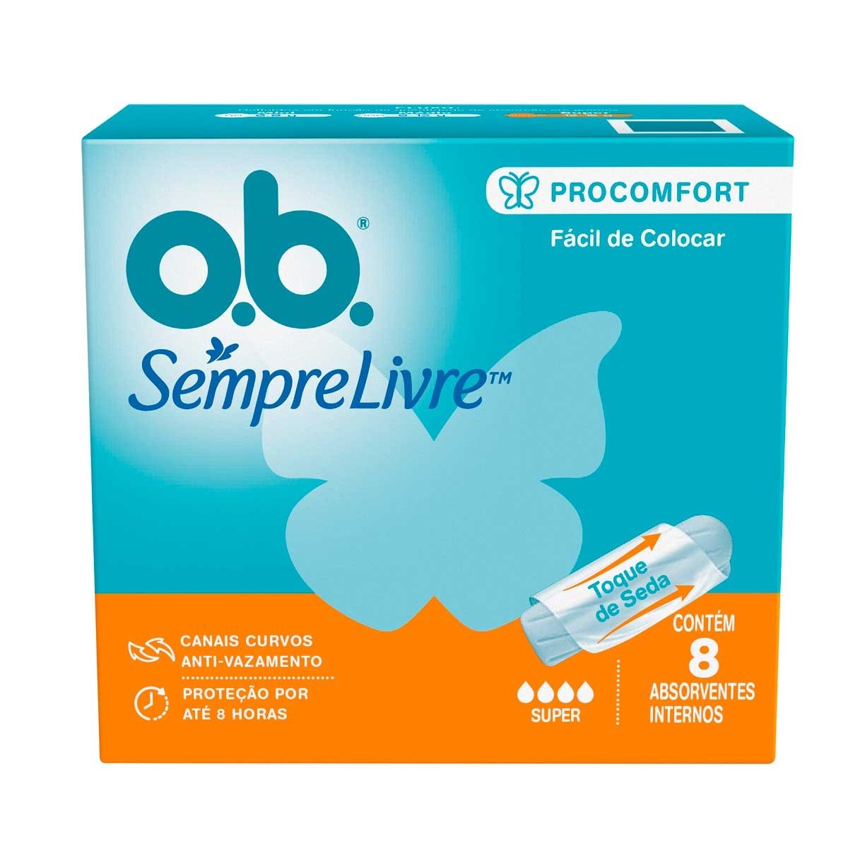 ABSORVENTE INT OB PRO COMFORT C/8 UN MEDIO