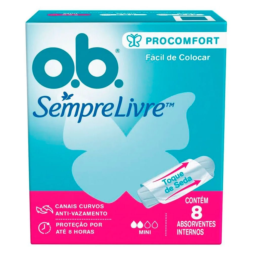 ABSORVENTE INT OB PRO COMFORT C/8 UN MINI