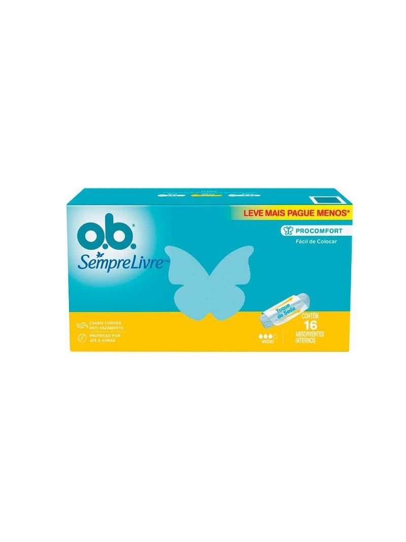 ABSORVENTE INT OB. PRO COMFORT C/16 L+ P- MEDIO