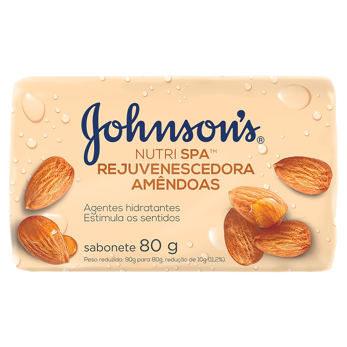 SABONETE JOHNSONS 80G AMENDOAS