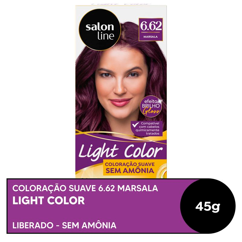 COLORACAO SALON LINE LIGHT COLOR .PROF. 6.62 MARSALA