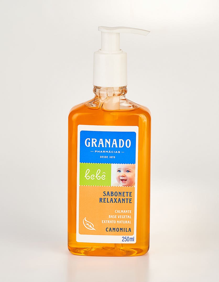 SABONETE INF LQ GRANADO GLICERINA BEBE 250ML CAMOMILA