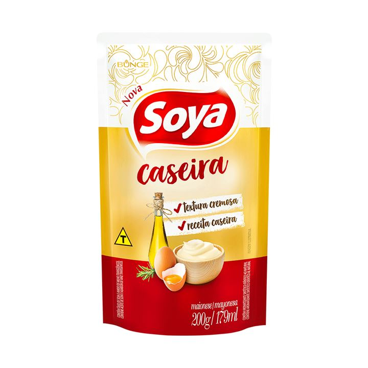 MAIONESE SOYA SACHE 200G CASEIRA