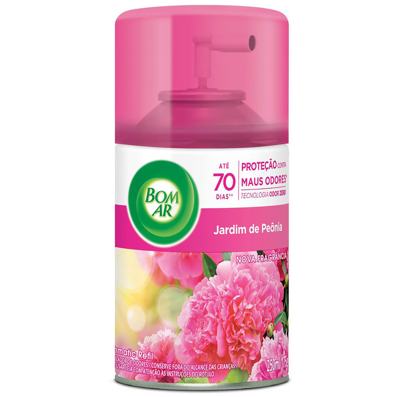 PURIFICADOR BOM AR FRESH MATIC PURE 250ML REFIL FLOR DE CEREJEIR