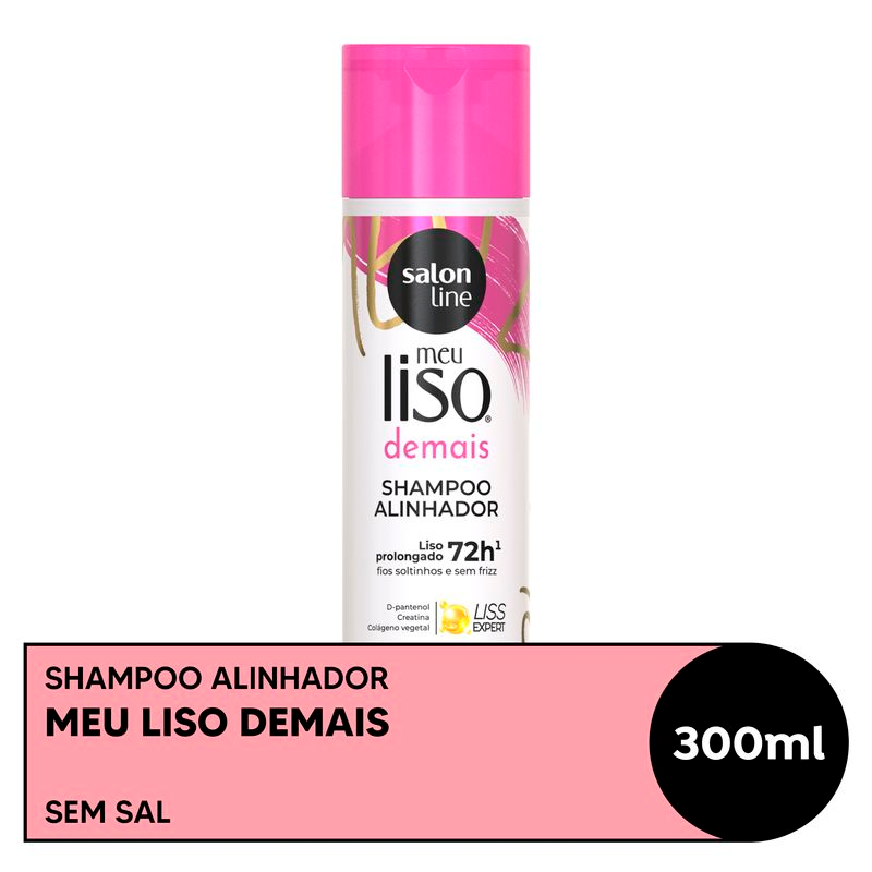 SHAMPOO SALON LINNE MEU LISO 300ML DESMAIADO