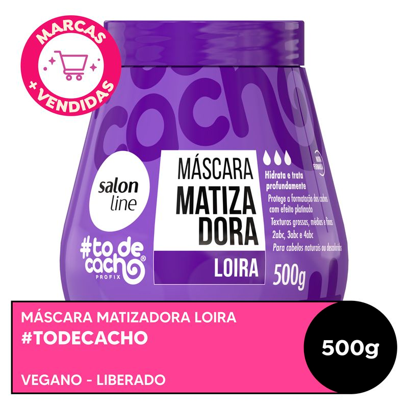 MASCARA MAIONESE SALON LINE TODECACHO 500G LOIRA MATIZADORA