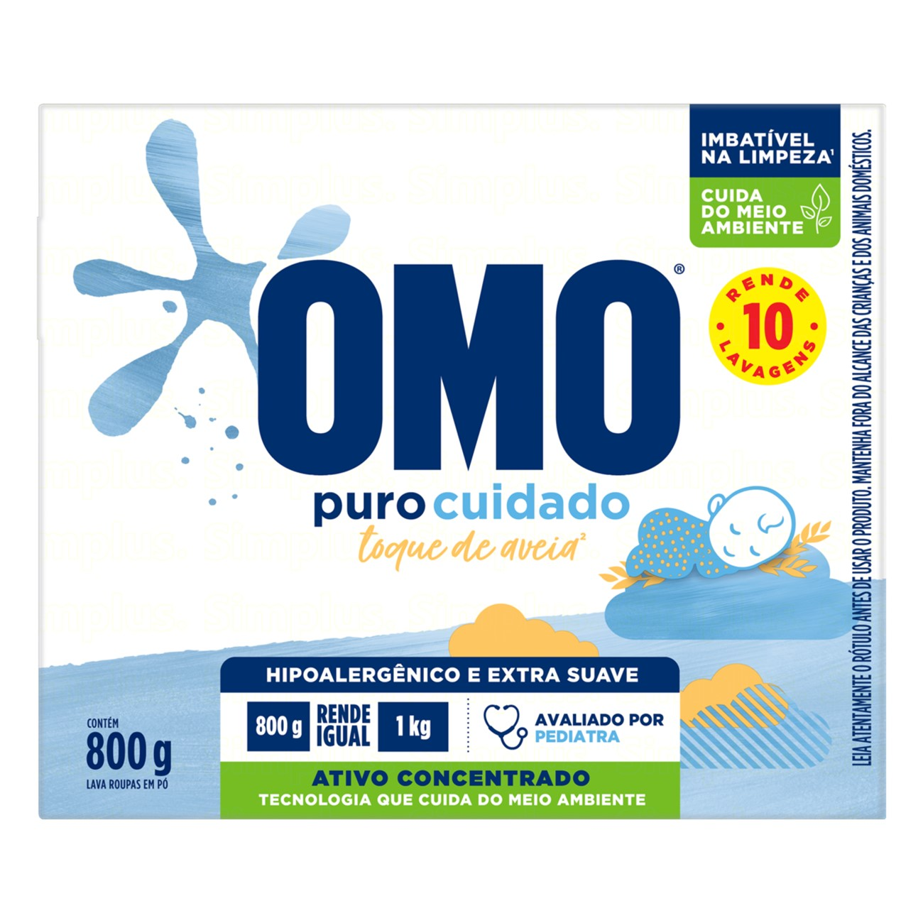DETERGENTE PO OMO 800G + PURO CUIDADO
