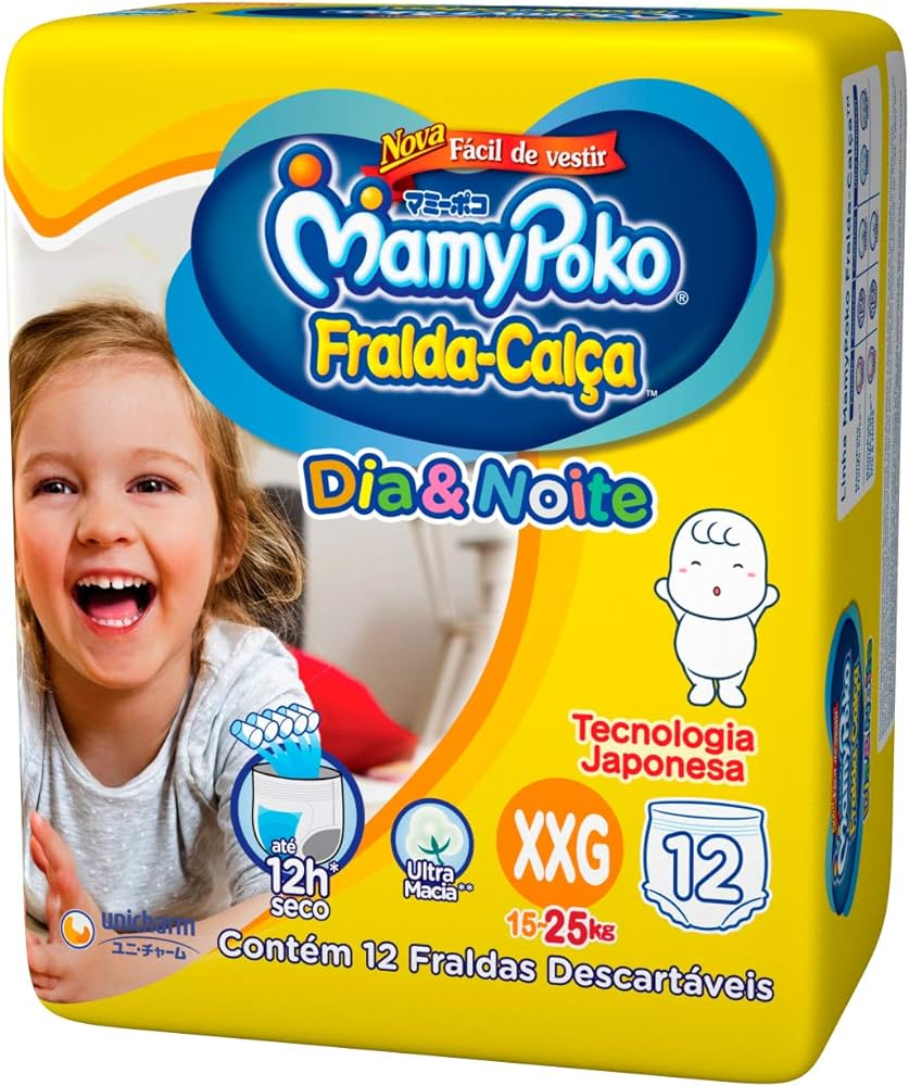 FRALDA MAMYPOKO CALCA REG DIA&NOITE XXG C/12UN