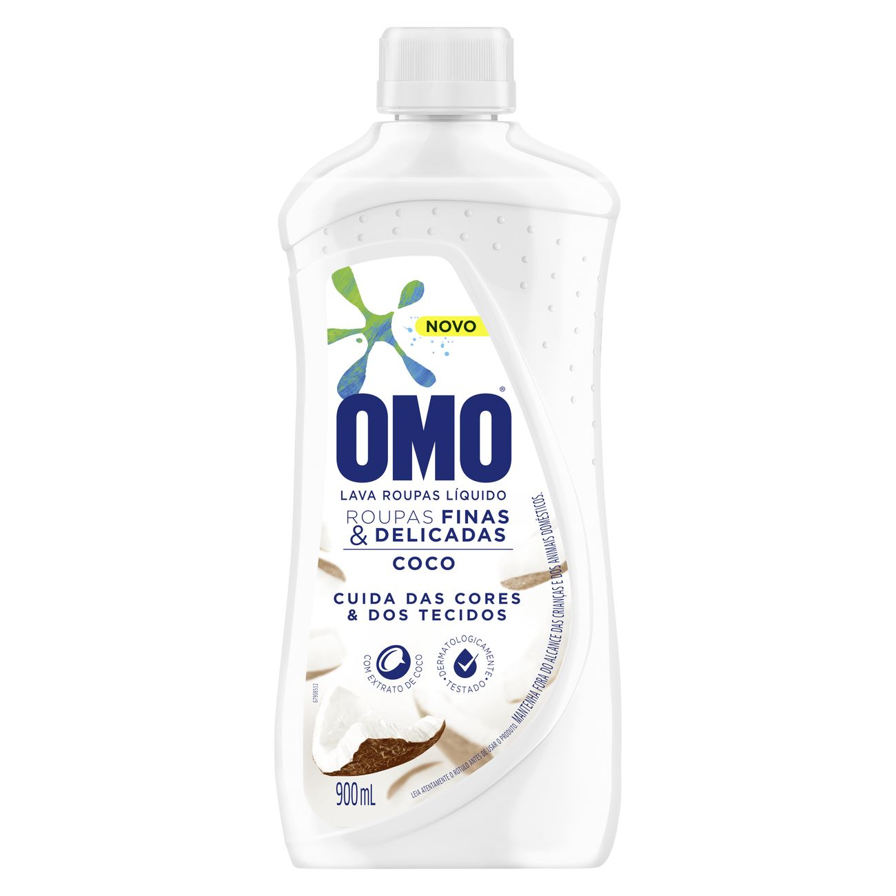 DETERGENTE LIQUIDO OMO 900ML ROUPAS FINAS E DELICADAS COCO