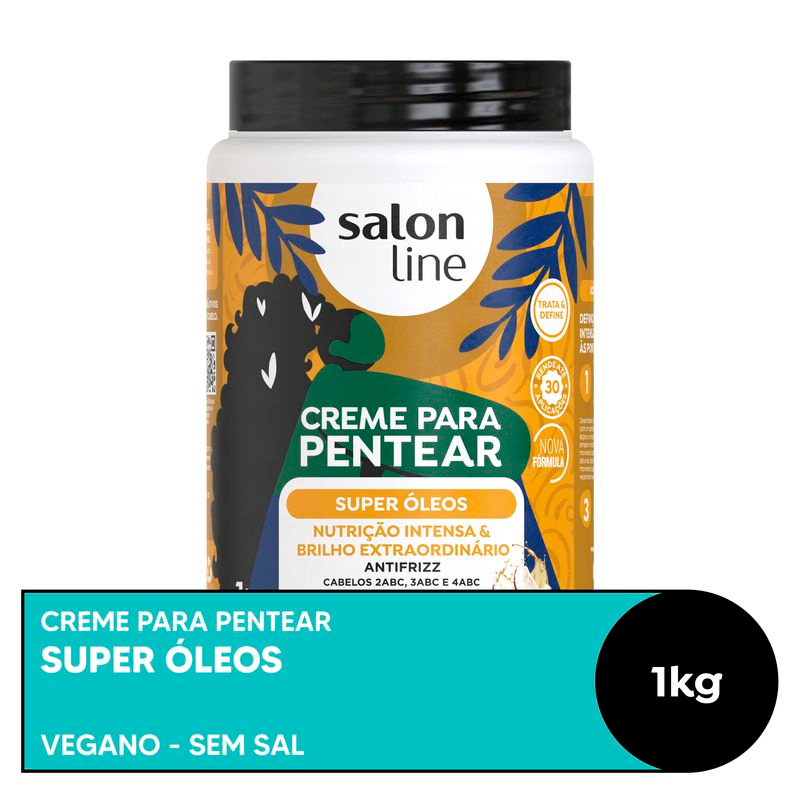 CREME DE PENTEAR SALON LINE 1KG SUPER OLEOS