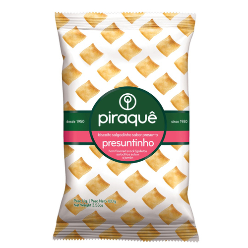 BISCOITO PIRAQUE SALGADINHO 100G PRESUNTINHO