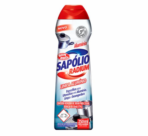 SAPOLIO RADIUM LIMPA 250ML ALUMINIO