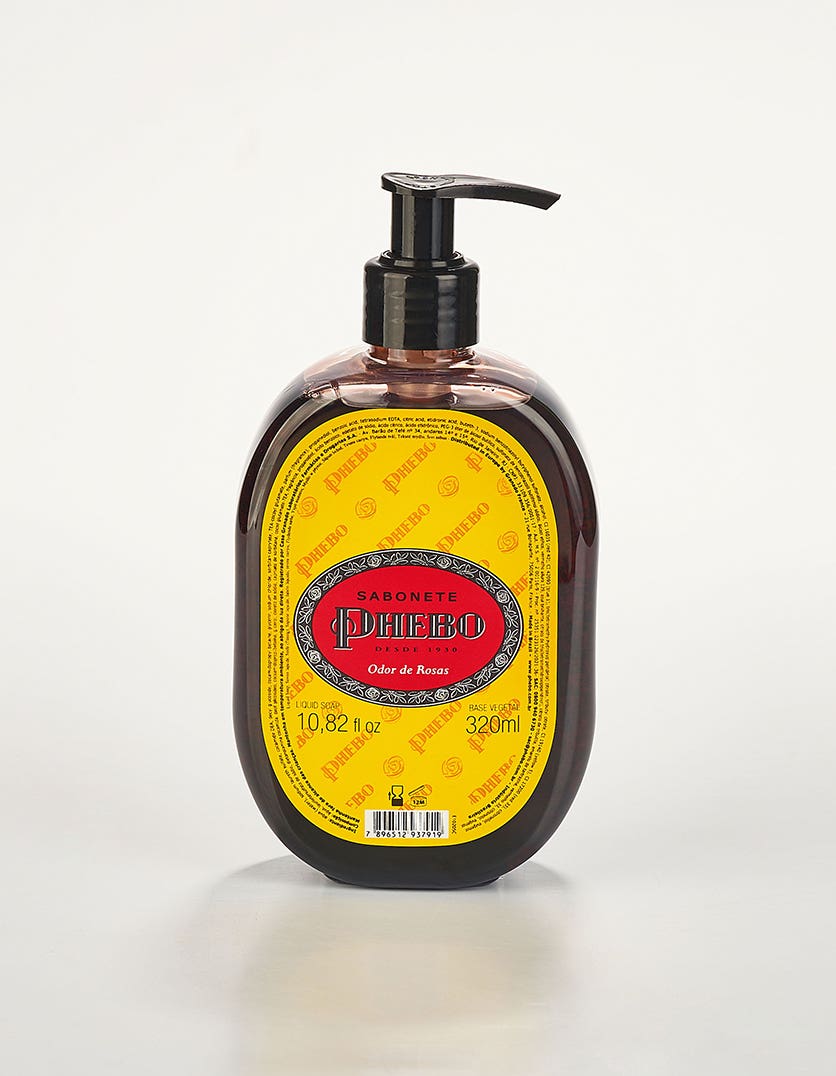 SABONETE LIQUIDO PHEBO 320ML ODOR DE ROSAS
