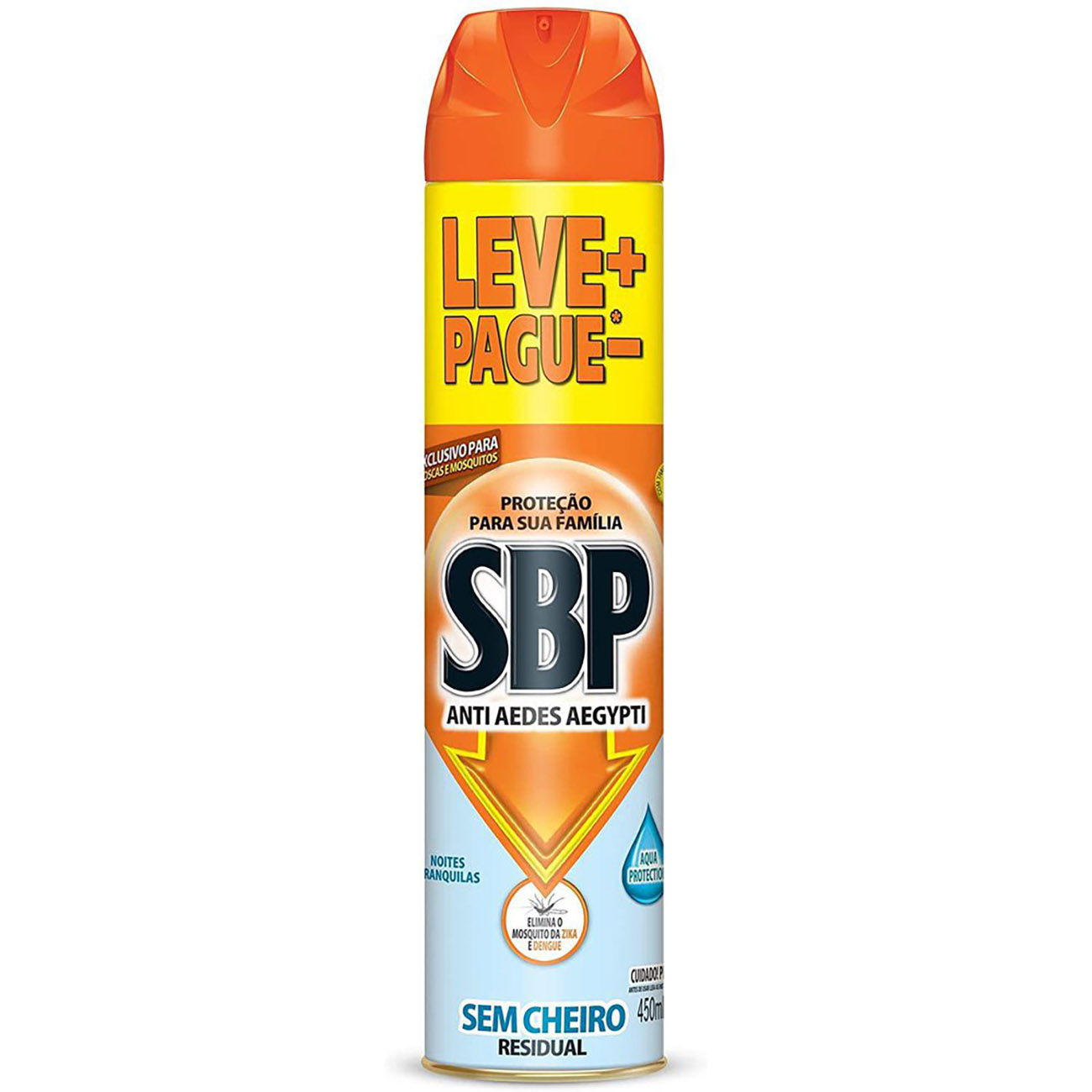 INSETICIDA SBP AER 450ML LEV+ PAG- ANTI AEDES AEGYPTI