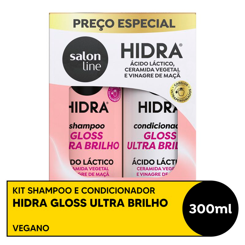 SHAMPOO + CONDICIONADOR SALON LINE HIDRA 300ML CERAMIDAS