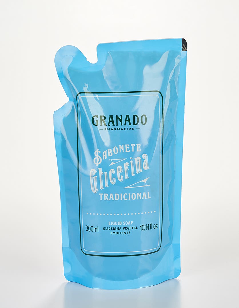 SABONETE LQ GRANADO GLICERINA REFIL 300ML TRADICIONAL