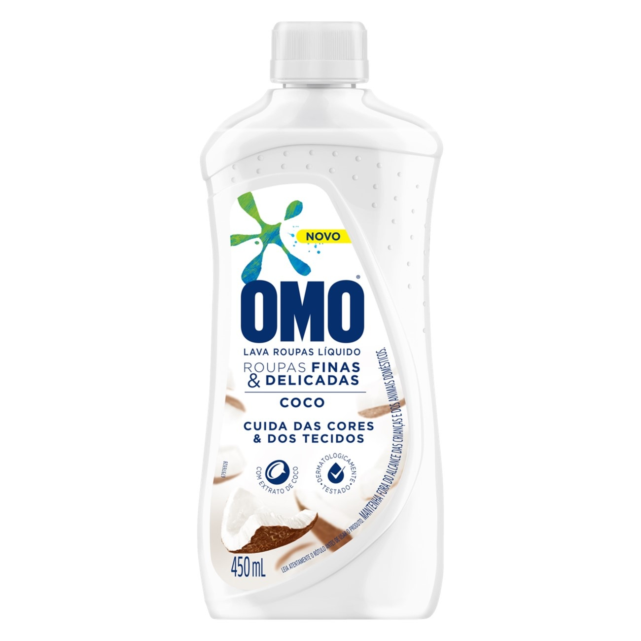 DETERGENTE LIQUIDO OMO 450ML ROUPAS FINAS E DELICADAS COCO