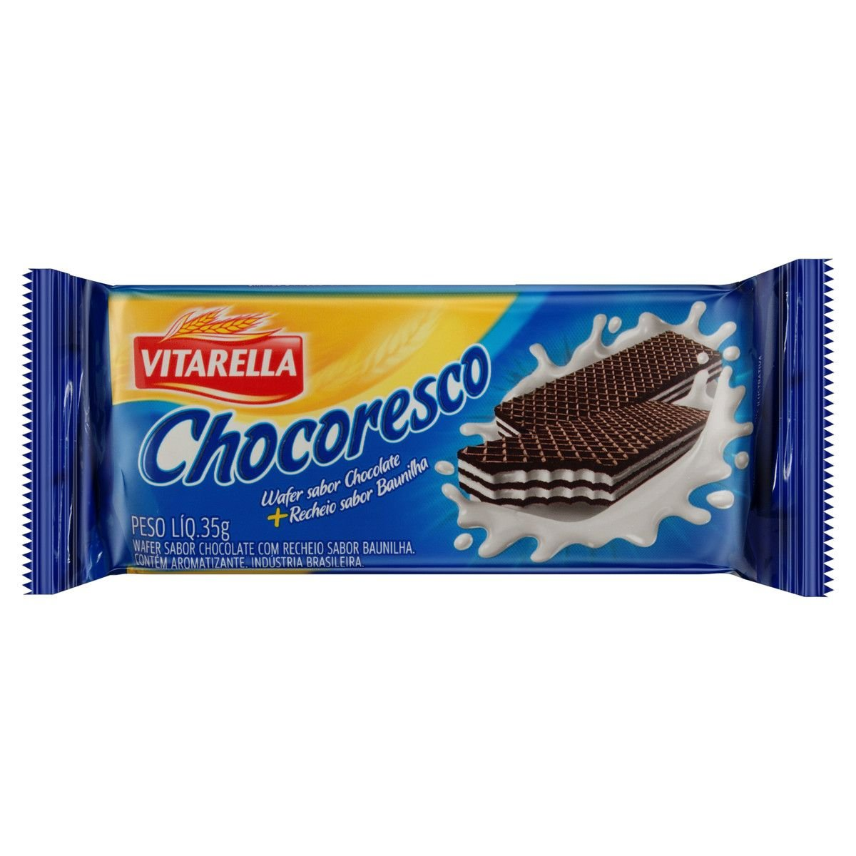BISCOITO VITARELLA CHOCORESCO WAFER 35G BAUNILHA