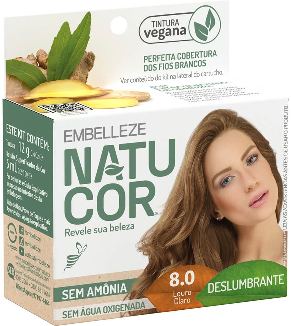 COLORACAO NATUCOR. 8.0 LOURO CLARO