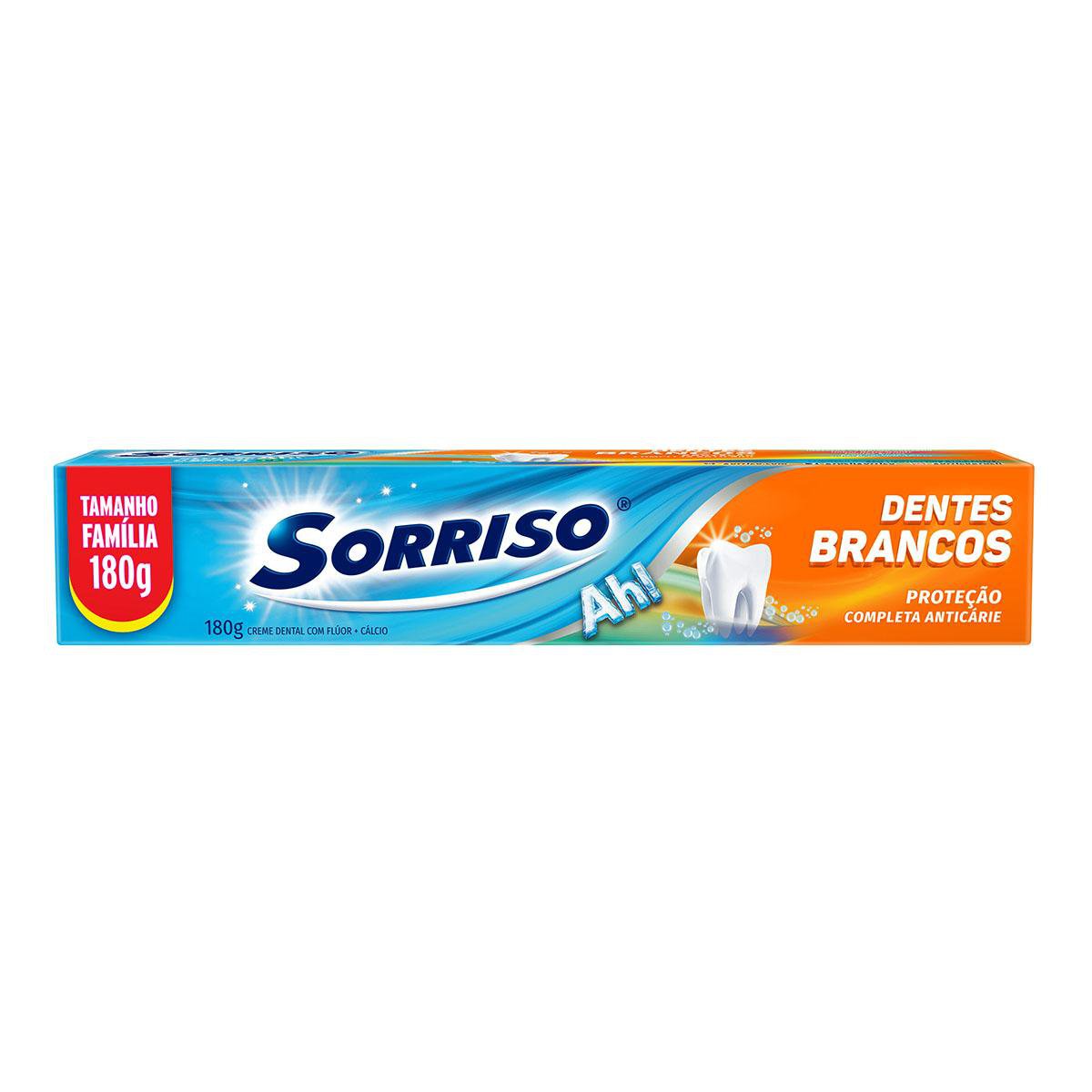 CREME DENTAL SORRISO DENTES BRANCOS 180G