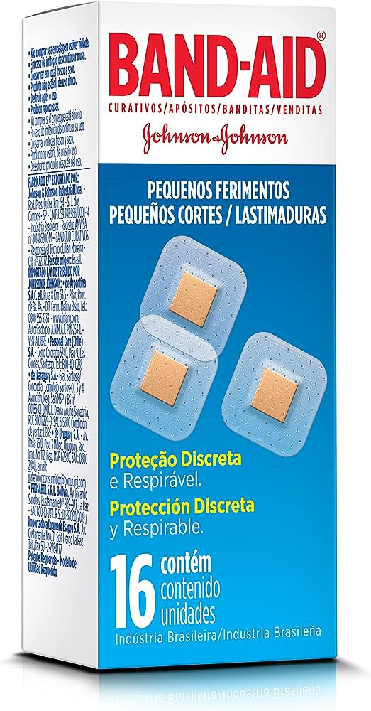 CURATIVO BAND-AID PEQ FERIMENTOS C/16