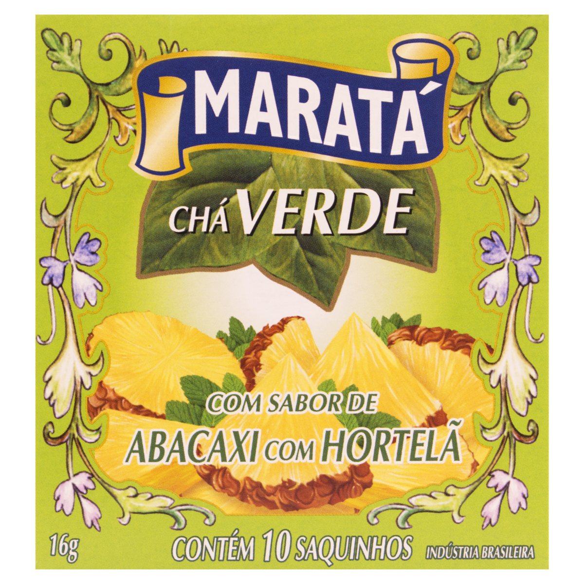 CHA MARATA VERDE C/10 ABACAXI C/ HORTELA