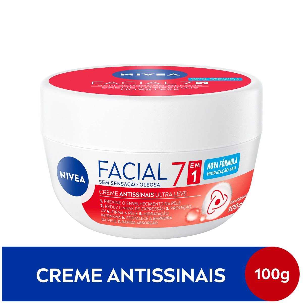 CREME NIVEA FACIAL 100G ANTISSINAIS
