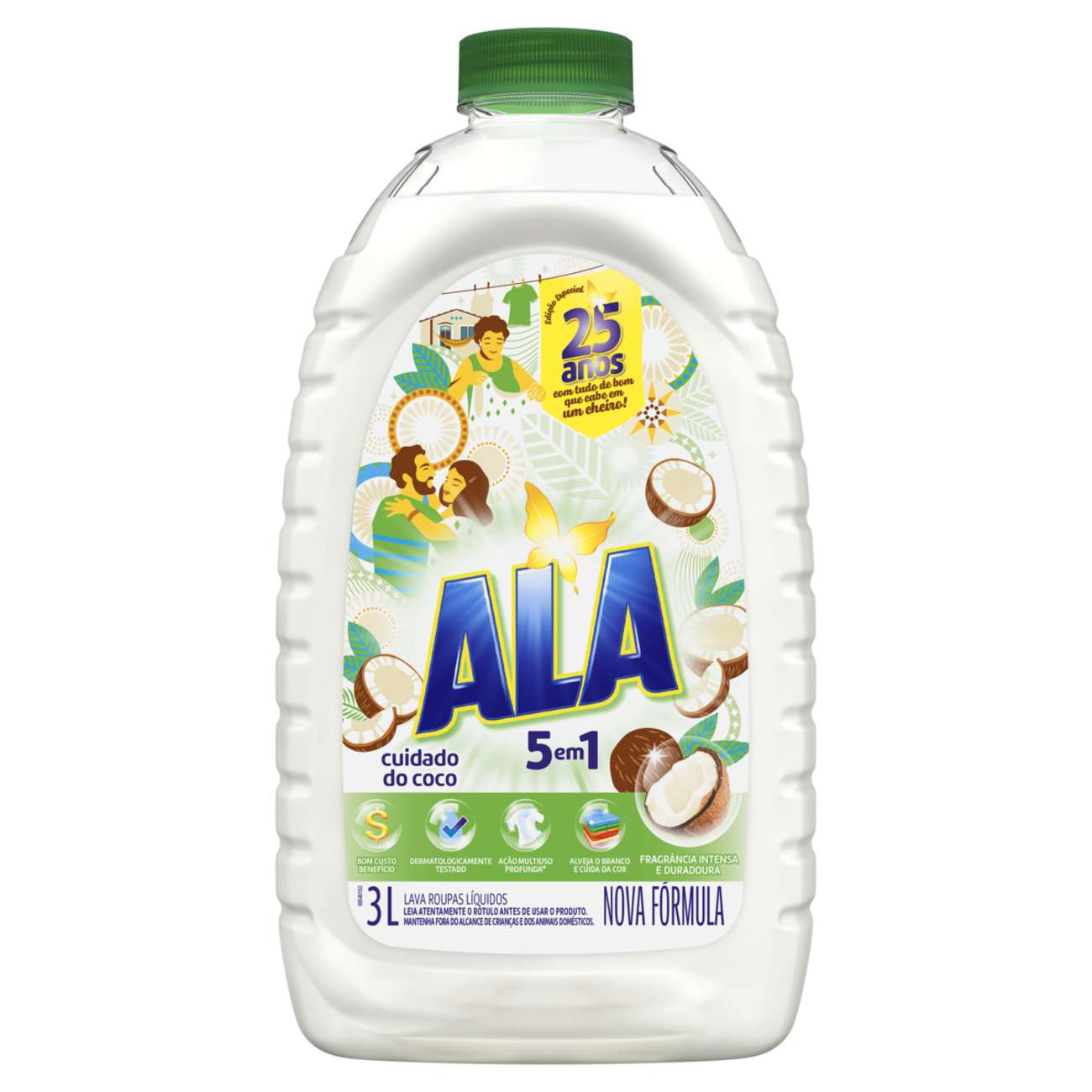 DETERGENTE LIQUIDO ALA 3L CUIDADO DO COCO