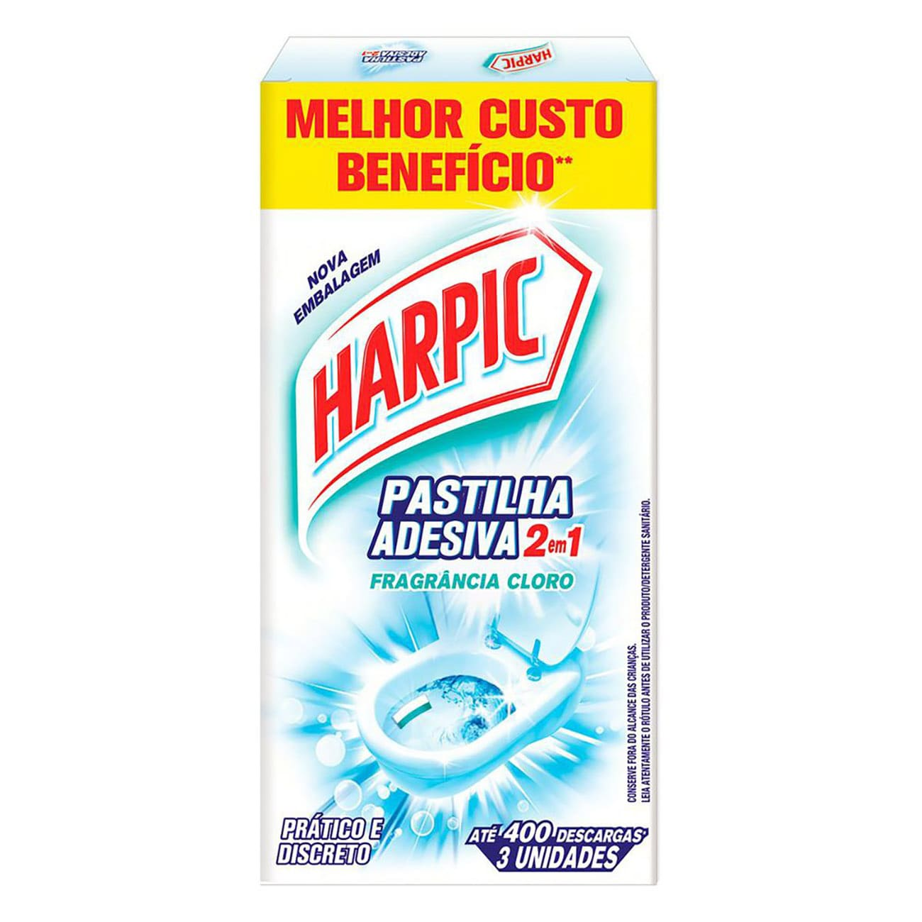 DESODORIZADOR HARPIC PAST ADESIVA 2EM1 9G CLORO