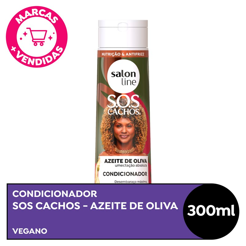 CONDICIONADOR SALON LINE 300ML SOS AZEITE DE OLIVA