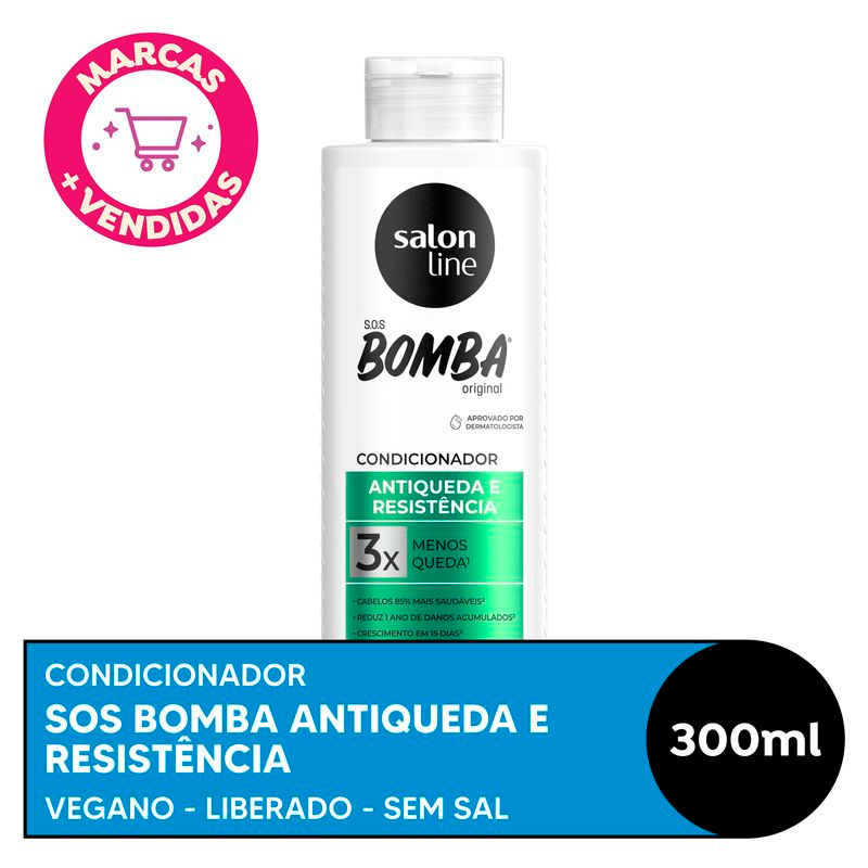 CONDICIONADOR SALON LINE SOS BOMBA 300ML ANTIQUEDA