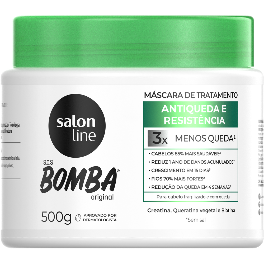 MASCARA SALON LINE SOS BOMBA 500G ANTIQUEDA