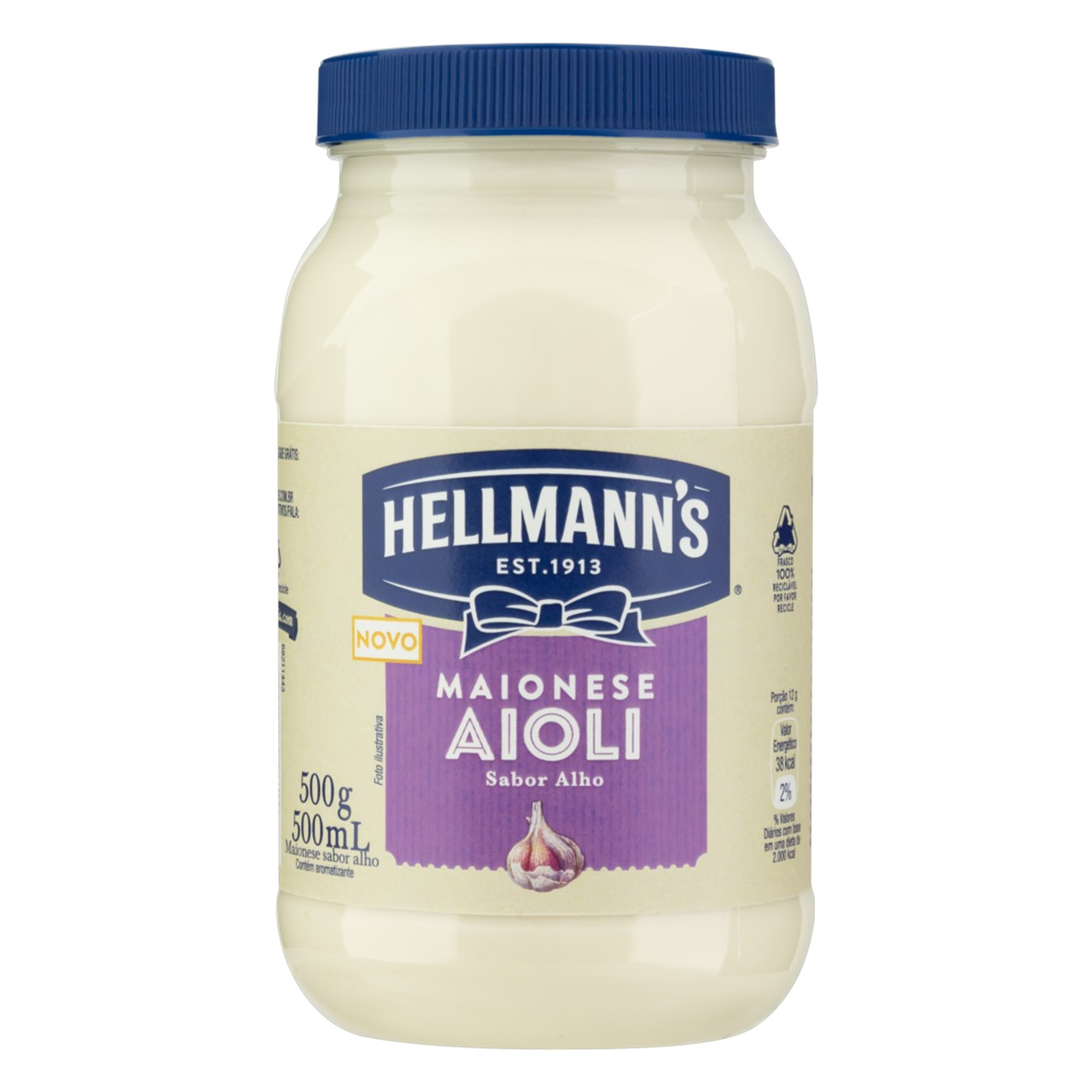 MAIONESE HELLMANNS PET 500 G AIOLI