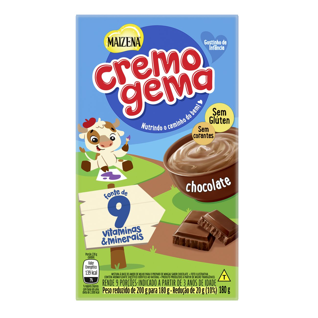 CREMOGEMA MAIZENA 180 G CHOCOLATE