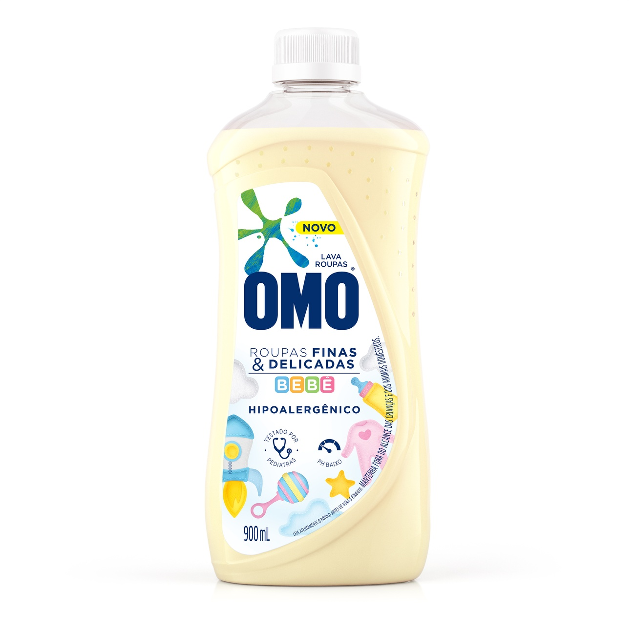 DETERGENTE LIQUIDO OMO 900ML FINAS E DELICADAS BEBE