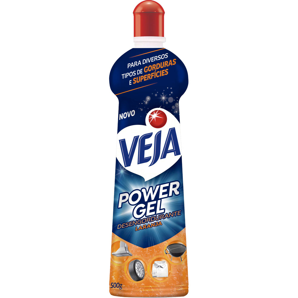 LIMPADOR VEJA SUPER DESENGORDURANTE GEL 500ML LARANJA