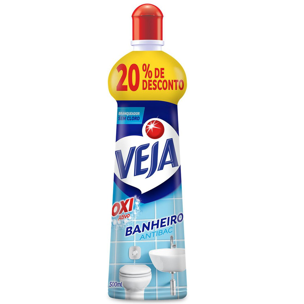 LIMPADOR VEJA ANTIBAC SQUEEZE 500ML 20% BANHEIRO